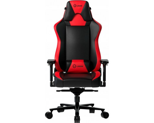 Lorgar LORGAR Base 311, Gaming chair, PU eco-leather, 1.8 mm metal frame, multiblock mechanism, 4D armrests, 5 Star aluminium base, Class-4 gas lift, 75mm PU casters, Black + red