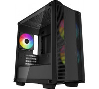 Deepcool Deepcool Micro-ATX CASE CC360 Black, Mini-ITX / Micro-ATX, 4, Power supply included No, 1x USB3.0, 1x USB2.0, 1x Audio, ABS+SPCC+Tempered Glass, 1×120mm