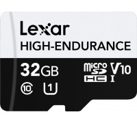 SD  Lexar High-Endurance MicroSDHC 32 GB Class 10 UHS-I/U1 V10 (LMSHGED032G-BCNNG)