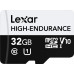 SD  Lexar High-Endurance MicroSDHC 32 GB Class 10 UHS-I/U1 V10 (LMSHGED032G-BCNNG)