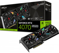 PNY GeForce RTX 4070 SUPER XLR8 Gaming Verto Epic-X RGB OC 12GB GDDR6X (VCG4070S12TFXXPB1-O)