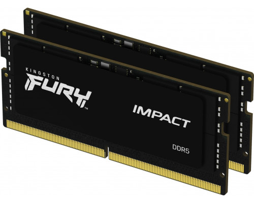 Kingston Impact, SODIMM, DDR5, 32 GB, 6000 MHz, CL38 (KF560S38IBK2-32)