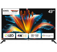 CHiQ CHiQ U43QM8E 43" QLED 4K UHD Google TV HDR10 HLG Chromecast