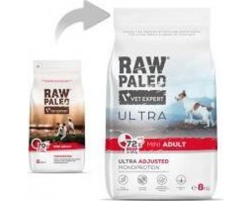 Raw Paleo Vetexpert Raw Paleo Ultra Beef Adult Mini 8kg