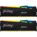 Kingston Fury Beast RGB, DDR5, 32 GB, 6400MHz, CL32 (KF564C32BBEAK2-32)