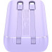 Joyroom Joyroom mini JR-PBC07 20000mAh 30W z kablami USB-C i Lightning violet