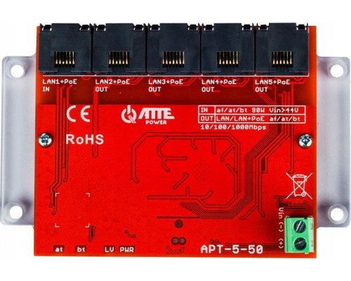 Switch Atte  POE / EXTENDER APT-5-50 5-PORT ATTE