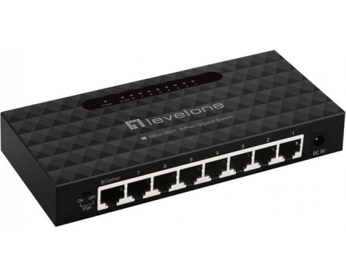 Switch LevelOne LevelOne GEU-0821    Gigabit Ethernet (10/100/1000)