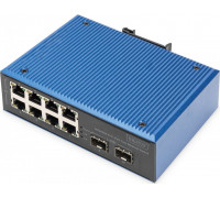 Switch Digitus DIGITUS Industrial 8+2-Port Fast Ethernet Switch 8 Port FE RJ45 2 GE SFP Ports