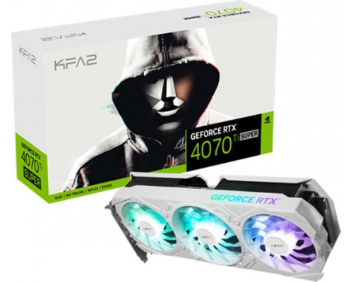 *RTX4070TiSuper KFA2 GeForce RTX 4070 Ti SUPER EX Gamer White 1-Click OC V2 16GB GDDR6X (47UZM6MD8KPK)