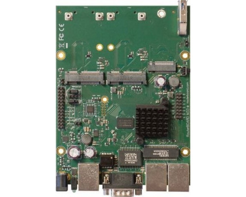 MikroTik MIKROTIK RBM33G ROUTERBOARD 2X CPU CORE, 880MHZ, 256MB, 3XGE, 2XMINIPCI, 1XUSB 3.0, MICROSD, M.2 SLOT