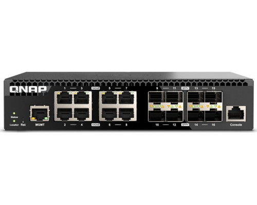 Switch Qnap QSW-M3216R-8S8T - managed - 8 x 100/1000/2.5G/5G/10GBase-T + 8 x 10Gb Ethernet SFP+