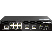 Switch Qnap QNAP QSW-M2106R-2S2T    L2 10G Ethernet (100/1000/10000) 1U Black