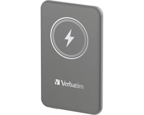 Verbatim Verbatim Charge 'n' Go Magnetic Wireless 5000mAh USB-C PD 3.0 Grey