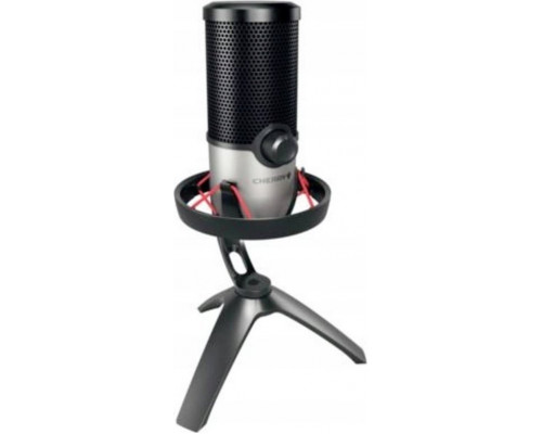 Cherry CHERRY UM 6.0 Advanced, microphone (black/silver, USB-C, jack)