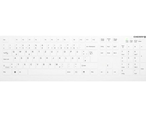 Cherry CHERRY Keyboard AK-C8112 Medical corded sealed [DE] white IP68 kabelgebunden, vollversiegelt, IP68