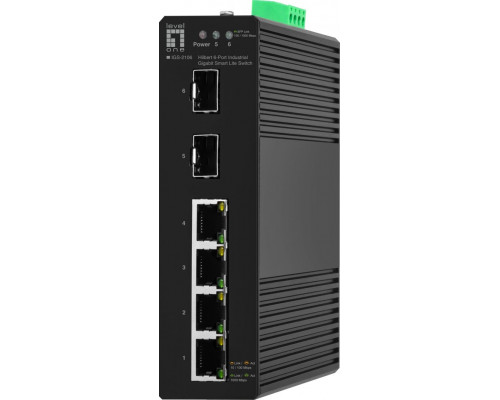 Switch LevelOne LevelOne IGS-2106    L2 Gigabit Ethernet (10/100/1000) Black