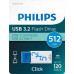 Pendrive Philips Philips USB 3.2            512GB Click Series Gen 1 USB-C