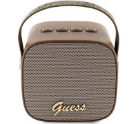 Guess Guess głośnik Bluetooth GUWSB2P4SMW Speaker mini brown/bown 4G Leather Script Logo with Strap