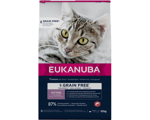 Eukanuba Eukanuba Cat Kitten Grainfree Salmon 10 kg