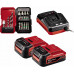 Einhell Einhell Cordless Drill TE-CD 12/1 +22+CL, 12V (red/black, 2x Li-Ion battery 2Ah, 22-piece bit and drill set + battery light)