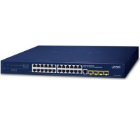 Switch Planet PLANET IPv4/IPv6, 24-Port  L2/L4 Gigabit Ethernet (10/100/1000) 1U Blue