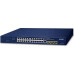 Switch Planet PLANET IPv4/IPv6, 24-Port  L2/L4 Gigabit Ethernet (10/100/1000) 1U Blue
