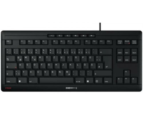 Cherry CHERRY STREAM KEYBOARD TKL klawiatura USB AZERTY Belgijski Czarny