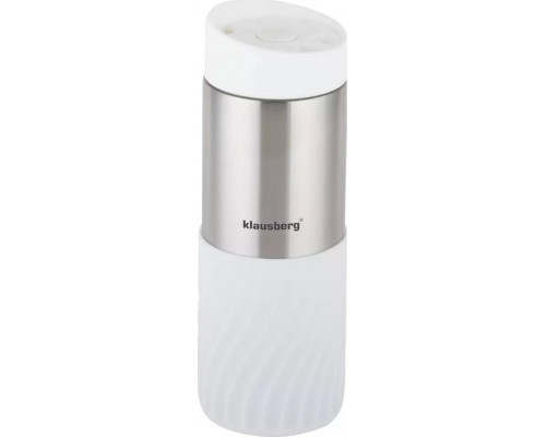 Klausberg THERMAL MUG 400ML STAL NIERDZEWNA 18/8 KLAUSBERG BIAŁY KB-7635