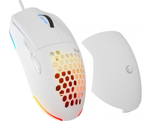 Rampage BLINK gamingowa USB RGB sensor optyczny 825F White 12800 dpi (BLINK-WHITE)