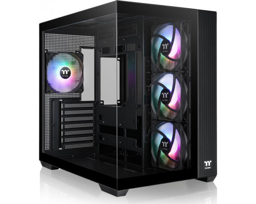 Thermaltake Geh Thermaltake View 380 TG Midi Tower  "ARGB"         Black retail