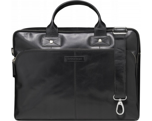 dbramante Kronborg - 16" (2nd Gen) - Full grain leather bag for notebook until 16" - Black