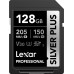 SD  Lexar Professional Silver Plus SDXC 128 GB Class 10 UHS-I/U3 V30 (LSDSIPL128G-BNNNG)