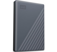 HDD WD WD My Passport WDBRMD0040BGY-WESN - Festplatte - verschlusselt - 4 TB - extern (tragbar) - USB 3.2 Gen 1 - 256-Bit-AES - Silicon Gray