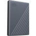 HDD WD WD My Passport WDBRMD0040BGY-WESN - Festplatte - verschlusselt - 4 TB - extern (tragbar) - USB 3.2 Gen 1 - 256-Bit-AES - Silicon Gray