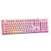 Deltaco Membraninė klaviatūra DELTACO GAMING PK75, 105 klavišai, JK išdėstymas, membraniniai jungikliai, rožinė/RGB / GAM-021-RGB-P-UK