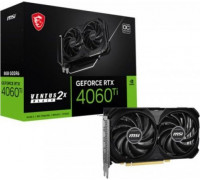 * MSI GeForce RTX 4060 Ti 8G VENTUS 2X BLACK E1 OC | NVIDIA | 8 GB | GeForce RTX 4060 Ti | GDDR6 | HDMI ports quantity 1 | PCI Express Gen 4 x16 (uses x8)