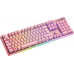 Deltaco Deltaco PK75 Gaming Tastatur Membran RGB pink