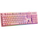 Deltaco Deltaco PK75 Gaming Tastatur Membran RGB pink
