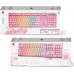 Deltaco Deltaco PK75 Gaming Tastatur Membran RGB pink