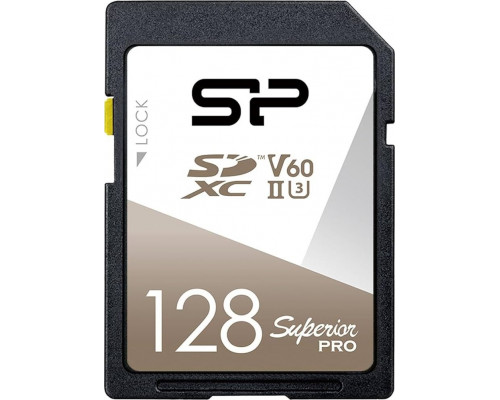 SD  Silicon Power Superior Pro SDXC 128 GB Class 10 UHS-II/U3 V60 (SP128GBSDXJV6V10)