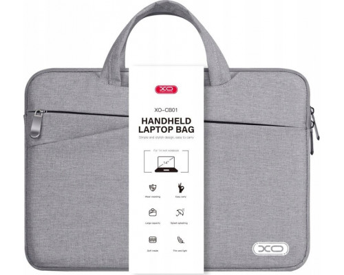 XO XO laptop bag CB01 14', gray
