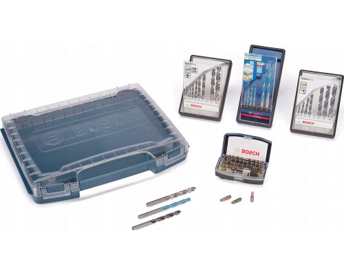 Bosch Bosch Robust drill set, 5 pieces, with I-Rack, drill & bit set (i-BOXX 53)