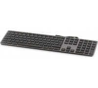 LMP Large Font USB Keyboard 110 keys wired USB keyboard with 2x USB and aluminum upper cover - German - space gray