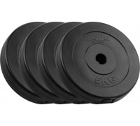 Rebel Bitumena slodžu komplekts 4x5kg, caurums 31mm, klasiskais disks, REBEL ACTIVE