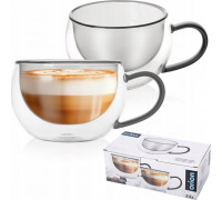 Orion Szklanki Thermale z podwójną ścianką do kawy i herbaty DOUBLE 300 ml 2 szt. Orion Szklanki Thermale z podwójną ścianką do kawy i herbaty DOUBLE 300 ml 2 szt.