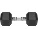 Rebel Dumbbells cast iron gumowane HEX 2x12.5 kg REBEL ACTIVE