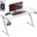 Gaming galds Huzaro Gaming galds Gamingowe Komputerowe Huzaro Hero 3.3 White Rgb + Podkładka Xxl