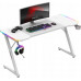 Gaming galds Huzaro Gaming galds Gamingowe Komputerowe Huzaro Hero 3.3 White Rgb + Podkładka Xxl