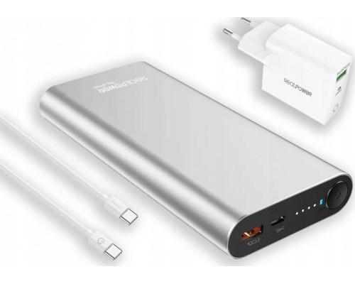 Realpower RealPower PB-20000PD Pro Set silber      20.000mAh